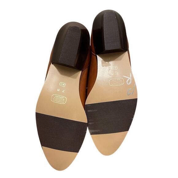 Vintage 80s Leather Boots 7 | Made in Brazil, Embossed Western Riding Boots, NEW - Picture 7 of 9